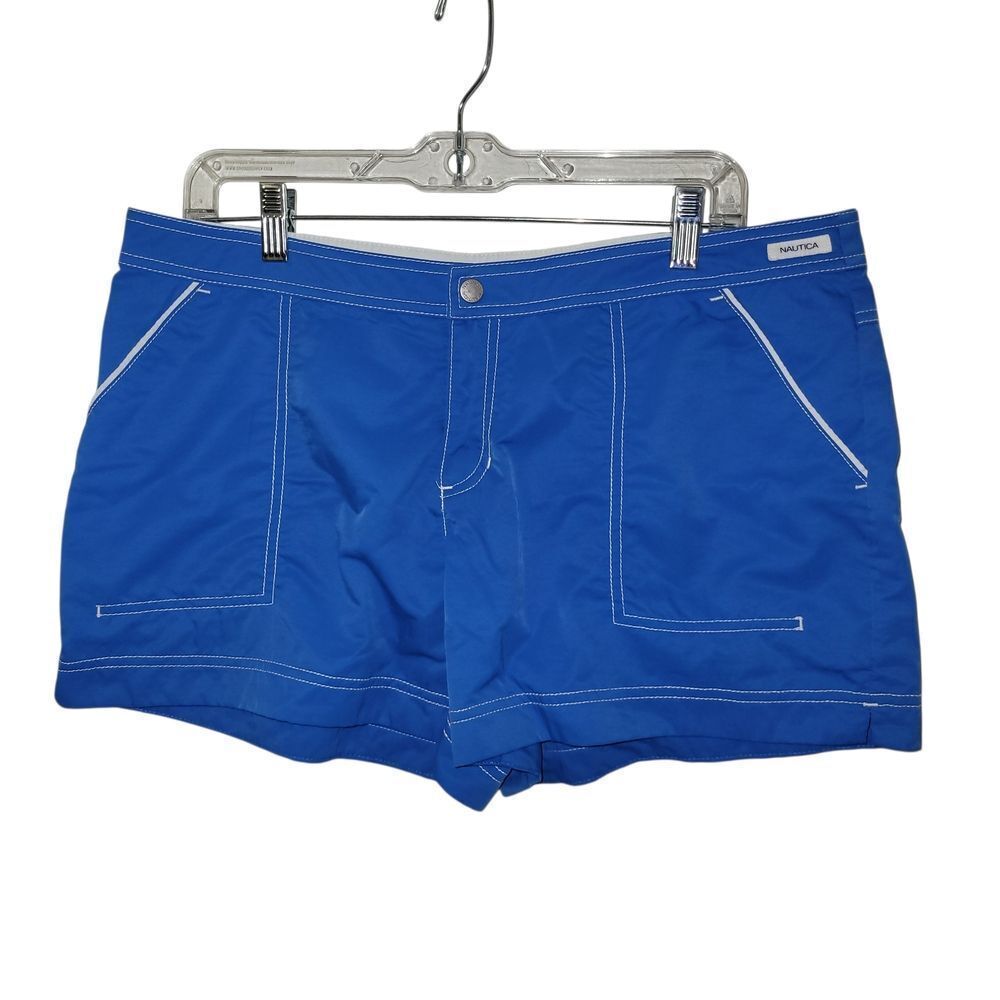 Nautica Royal Blue Swim Trunks with White Accents